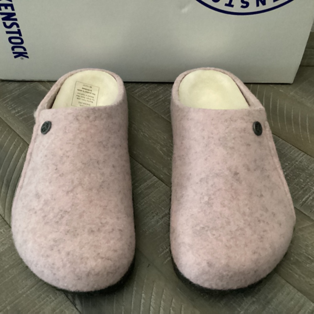 BIRKENSTOCK Kids' Zermatt Genuine Shearling Lined Slipper, size 13-13.5US / 31EU
